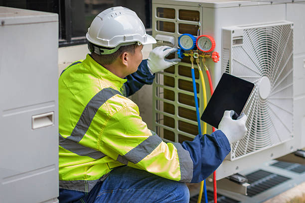 Professional Hvac technician working in Nebo, NC
